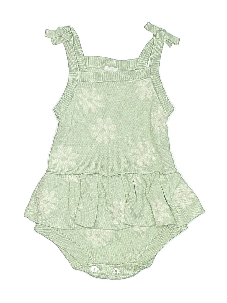 Pre-owned Modern Moments Babies' Short Sleeve Outfit In Green