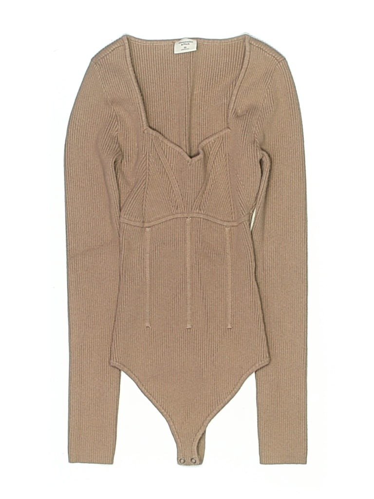Pre-owned Abercrombie & Fitch Bodysuit In Brown