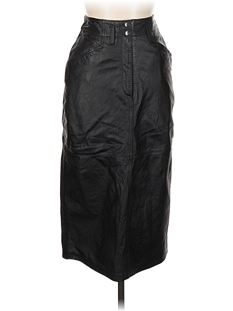 Pre-owned Together! Faux Leather Skirt In Black