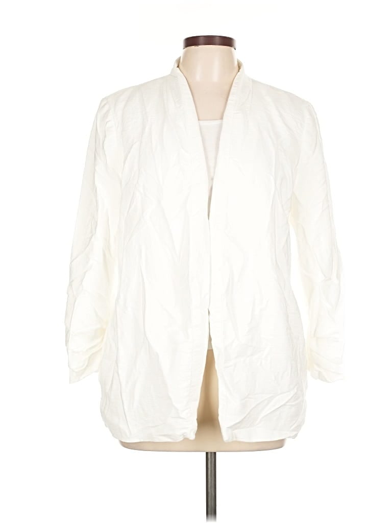Pre-owned Ann Taylor Loft Outlet Jacket In White
