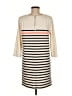 H&M Stripes Ivory Casual Dress Size M - photo 2