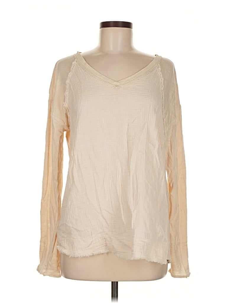 Pre-owned Easel Long Sleeve T-shirt In White