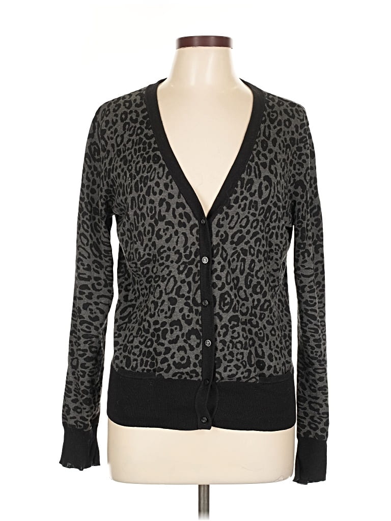 Pre-owned Michael Michael Kors Cardigan Sweater In Black