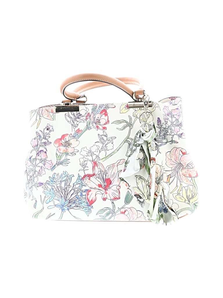 Pre-owned Apt. 9 Satchel In White
