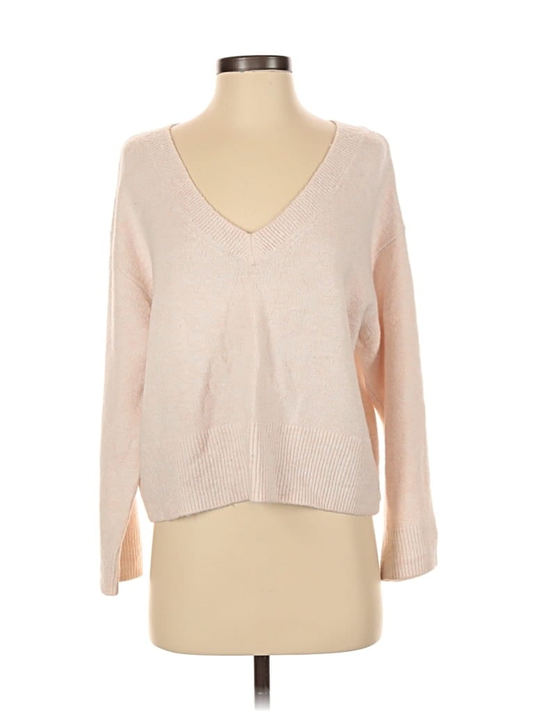 Pre-owned H&m Pullover Sweater In Pink