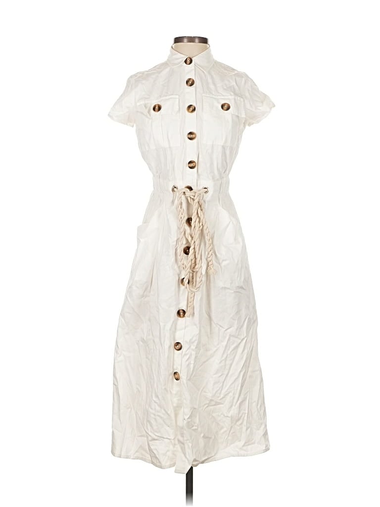 Pre-owned Live 4 Truth Casual Dress In White