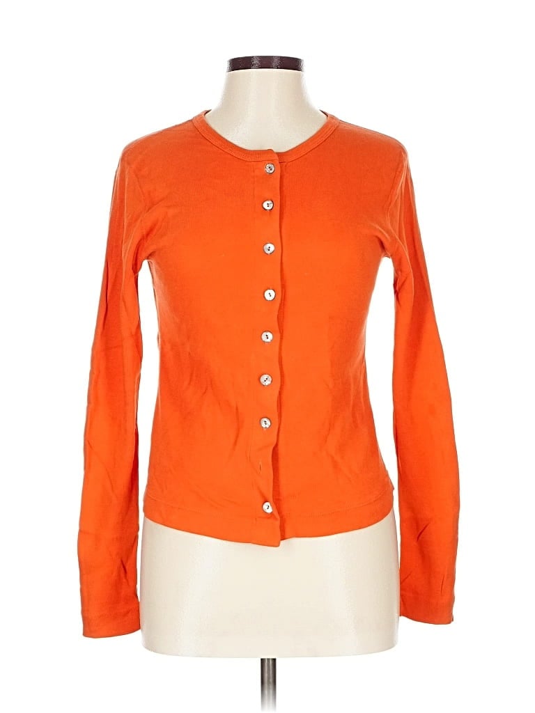 Pre-owned Unbranded Cardigan Sweater In Orange