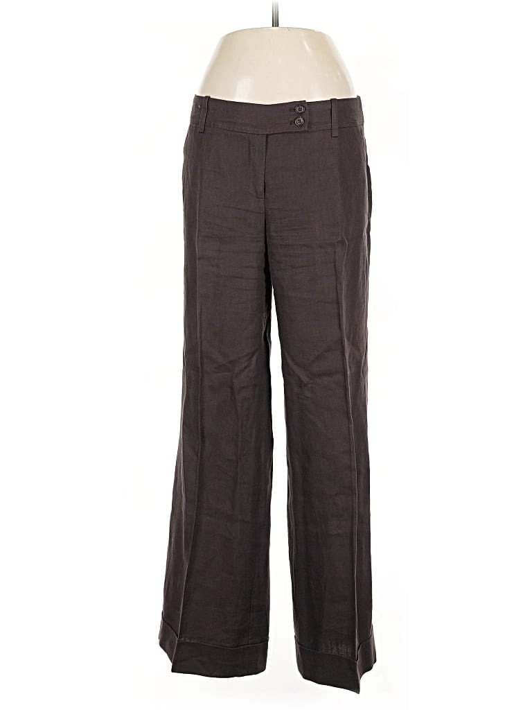 Pre-owned H&m Linen Pants In Brown