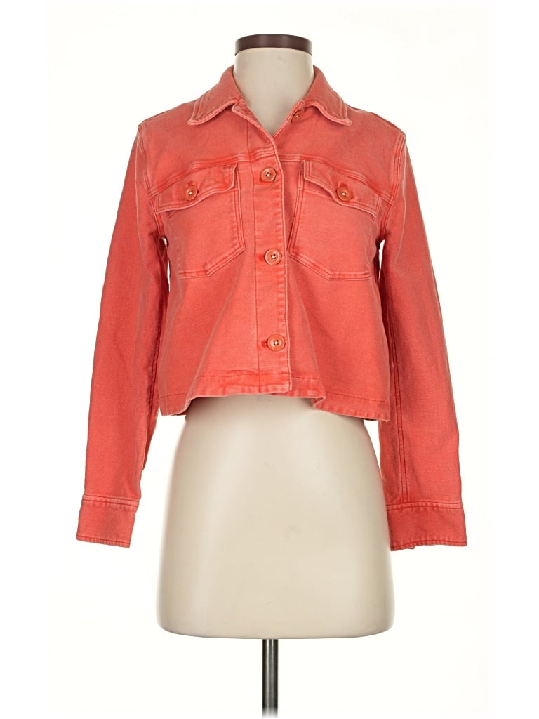 Pre-owned By Anthropologie Jacket In Orange