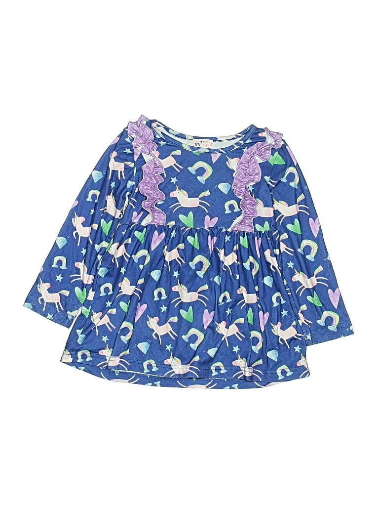 Pre-owned Assorted Brands Kids' Dress In Blue