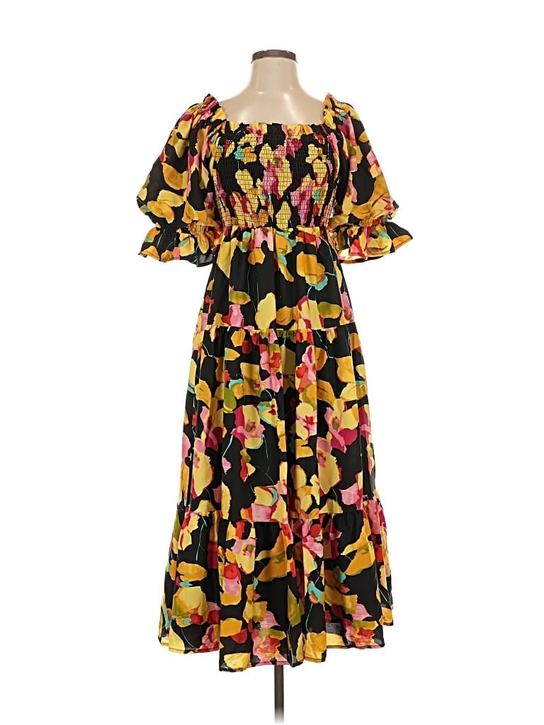 Pre-owned Eesome Casual Dress In Yellow
