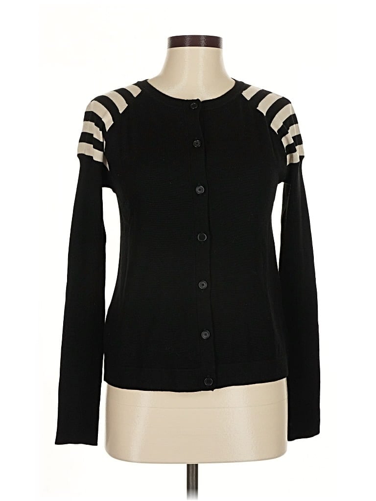 Pre-owned Akris Punto Cardigan Sweater In Black