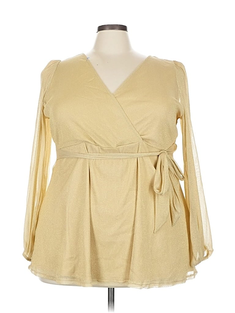 Pre-owned Torrid Long Sleeve Blouse In Brown