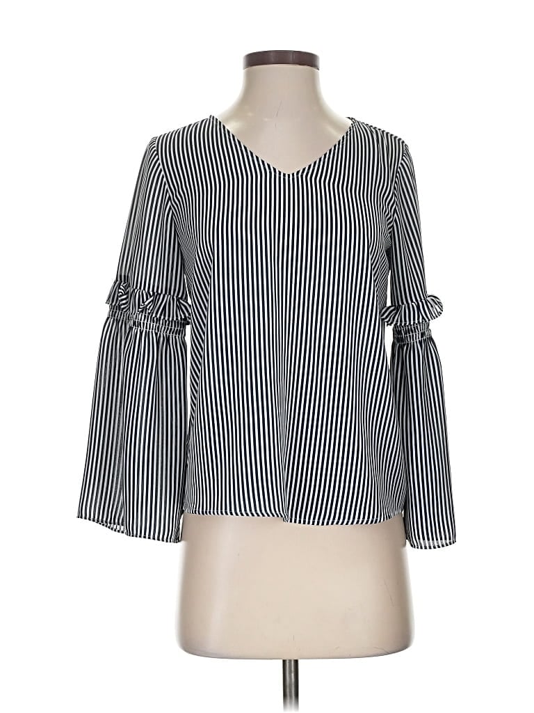 Pre-owned Ann Taylor Loft 3/4 Sleeve T-shirt In Black