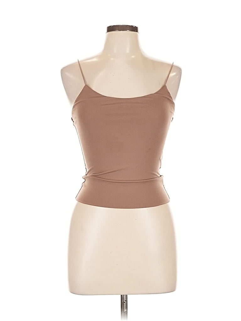 Pre-owned Love Tree Sleeveless Top Brown Sweetheart Neckline Tops