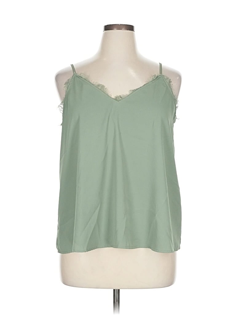 Pre-owned Mi Ami Sleeveless Blouse In Green