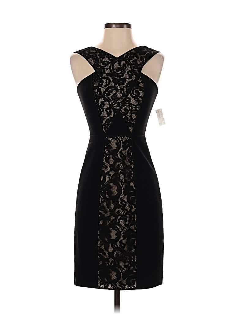 Pre-owned Bcbgmaxazria Cocktail Dress In Black