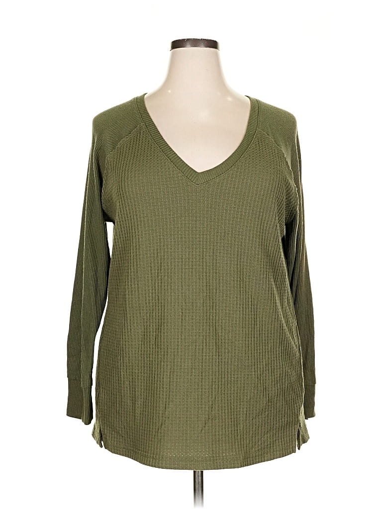 Pre-owned Chelsea & Theodore Pullover Sweater In Green