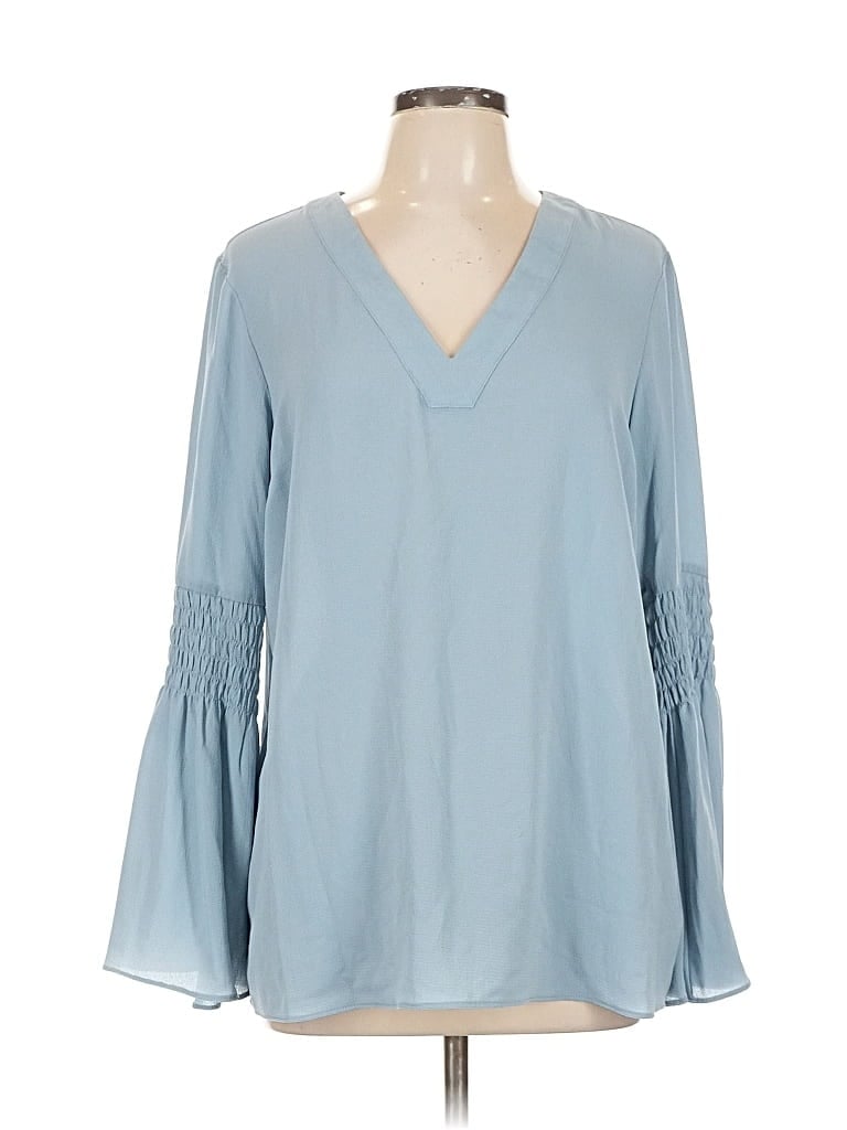 Pre-owned Michael Michael Kors 3/4 Sleeve Blouse In Blue