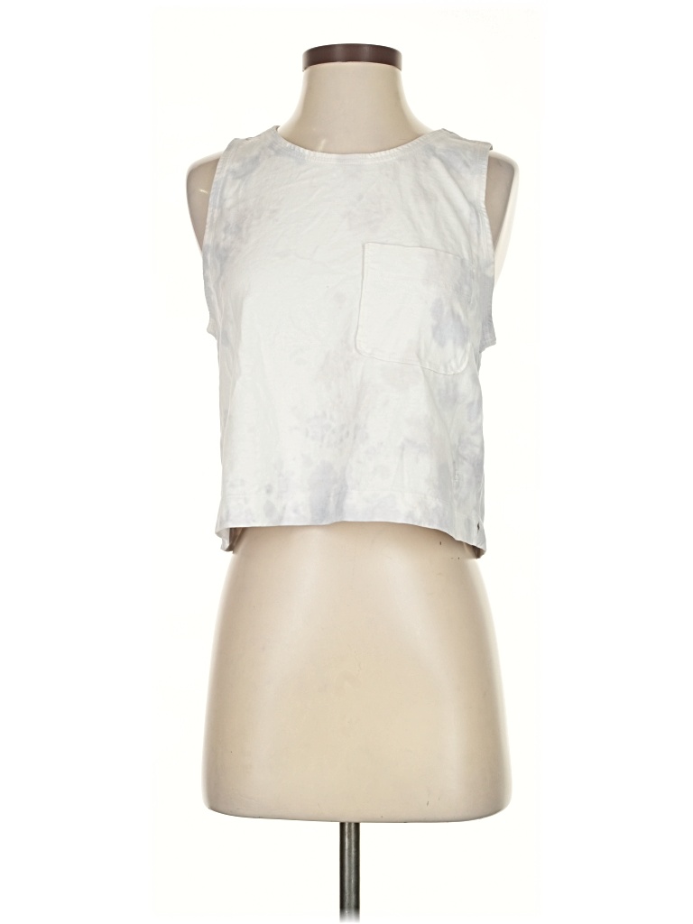 Pre-owned Everlane Tank Top Silver Halter Neckline Tops