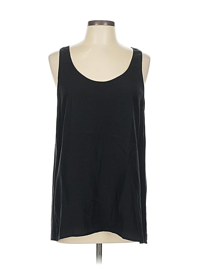 Pre-owned Vince Sleeveless Top Black Scoop Neck Tops