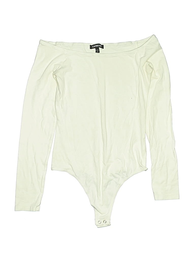 Pre-owned Express Bodysuit In White