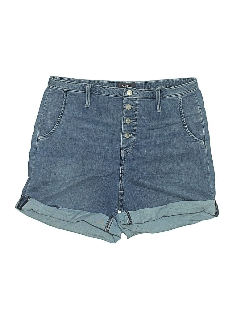Pre-owned Nydj Denim Shorts In Blue