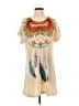Ameri Mode Print Tan Casual Dress Size S - photo 1