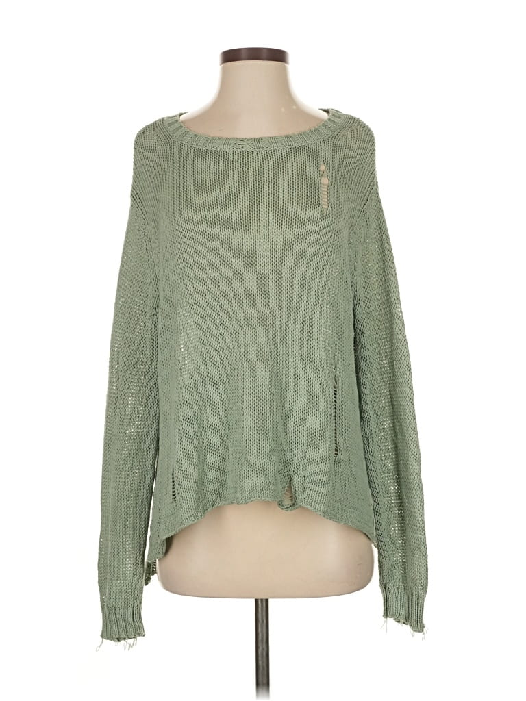 Pre-owned Wooden Ships Pullover Sweater In Green