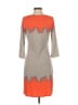 Max Studio Argyle Orange Casual Dress Size S - photo 2