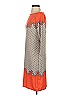 Max Studio Argyle Orange Casual Dress Size S - photo 5