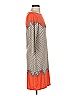 Max Studio Argyle Orange Casual Dress Size S - photo 4