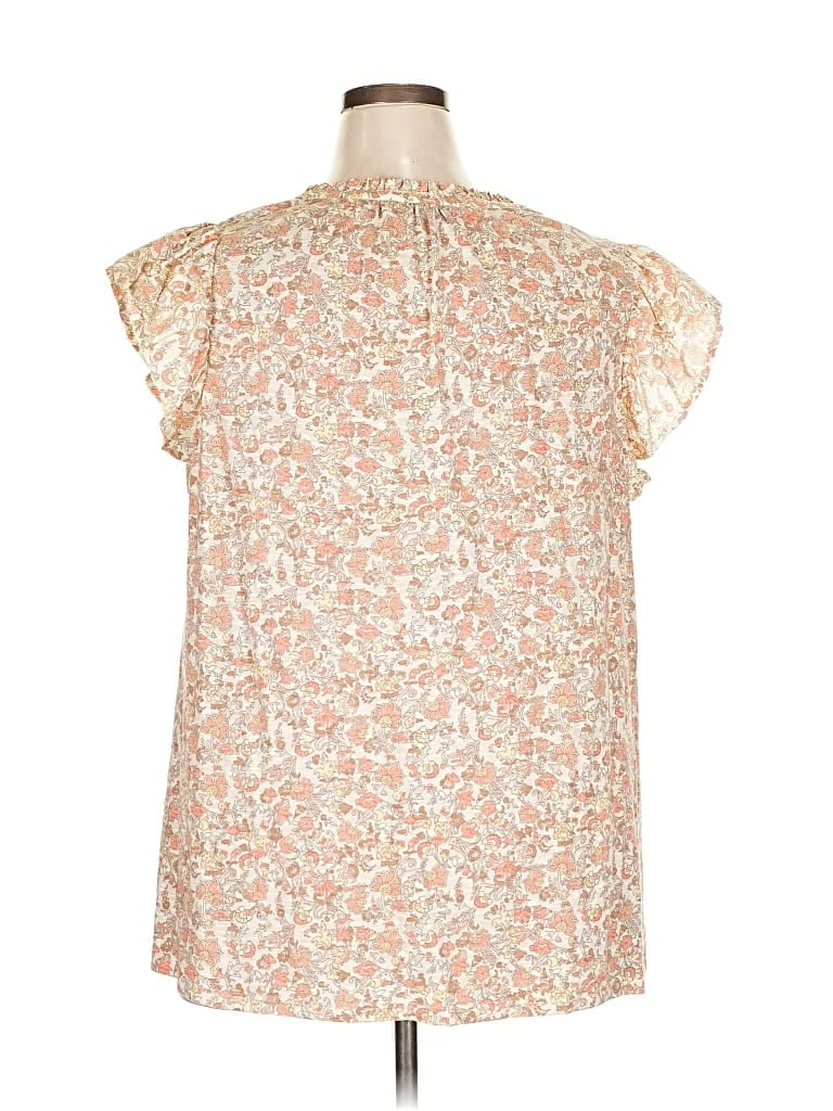 Pre-owned Lane Bryant Sleeveless Blouse In White