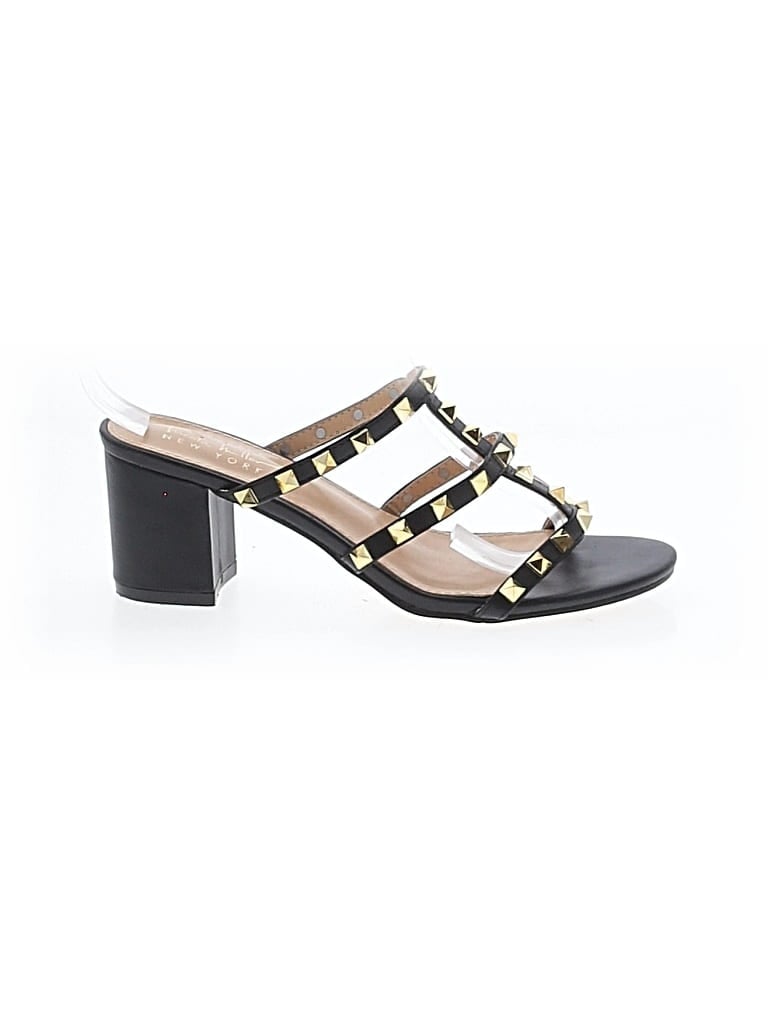 Pre-owned Nicole Miller Sandals In Black