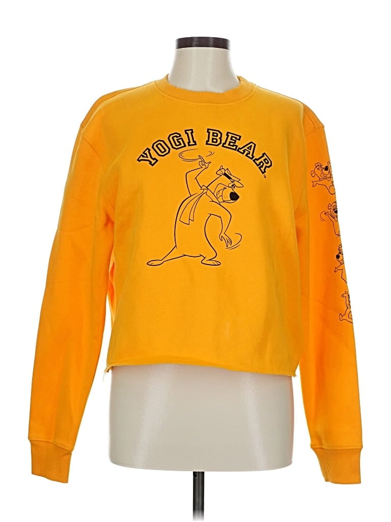 Pre-owned Assorted Brands Sweatshirt In Yellow