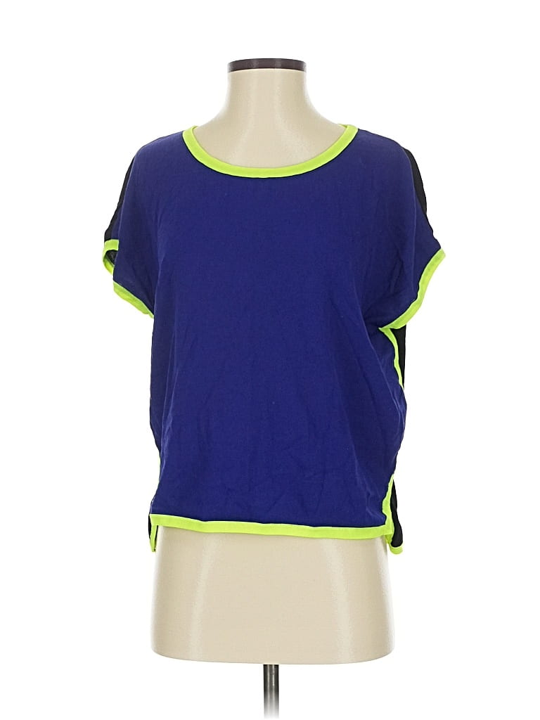 Pre-owned Milly Short Sleeve T-shirt In Blue