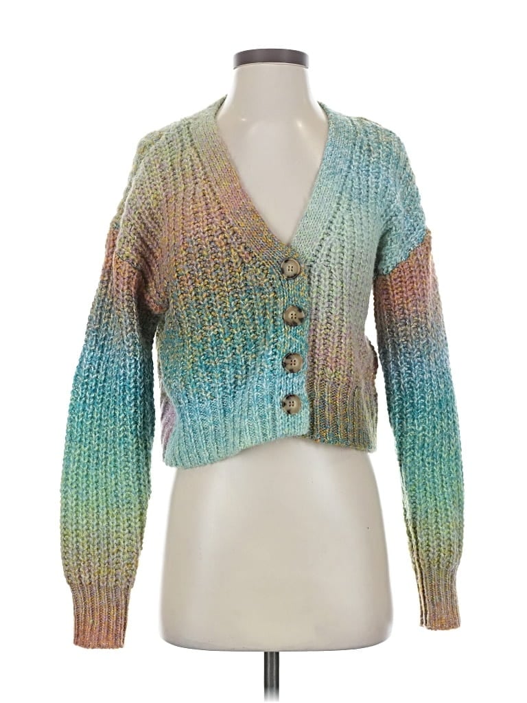 Pre-owned Arizona Jean Company Cardigan Sweater In Green
