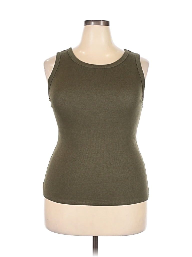 Pre-owned A New Day Sleeveless T-shirt In Green