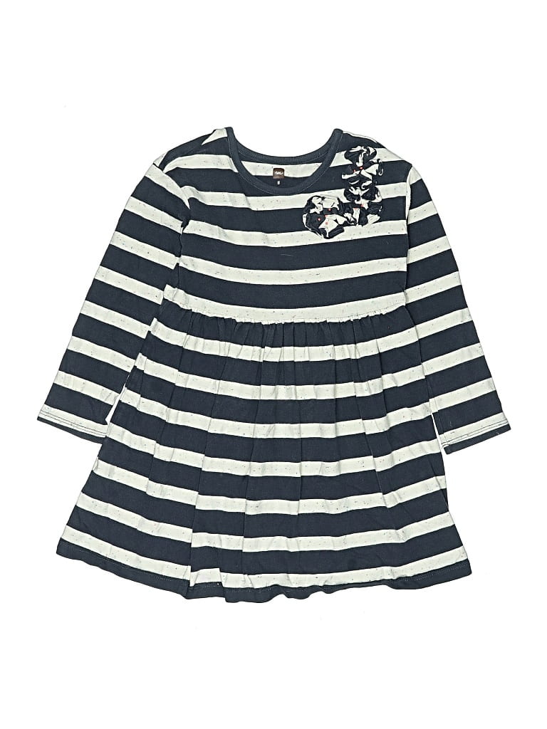 Pre-owned Tea Kids' Dress In Blue