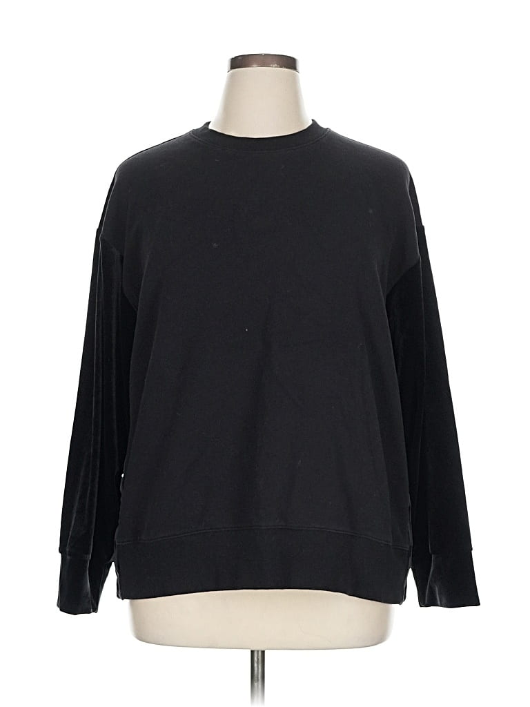 Pre-owned Athleta Sweatshirt In Black