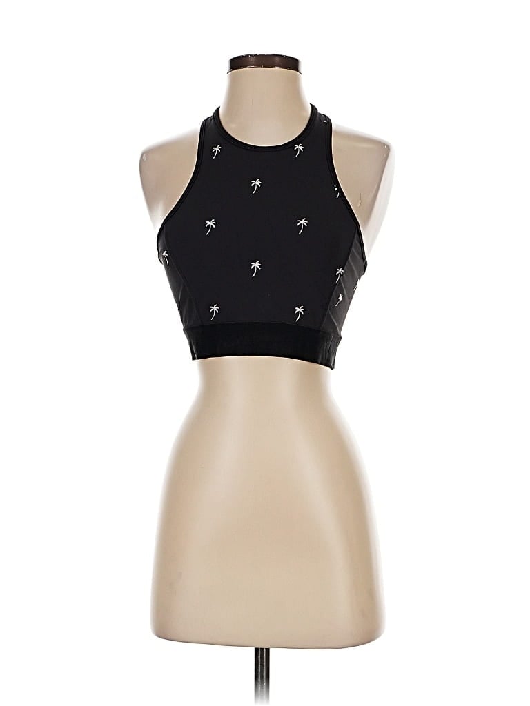 Pre-owned Alala Tank Top Black Halter Neckline Tops