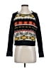 Free People Graphic Black Wool Pullover Sweater Size XS - photo 1
