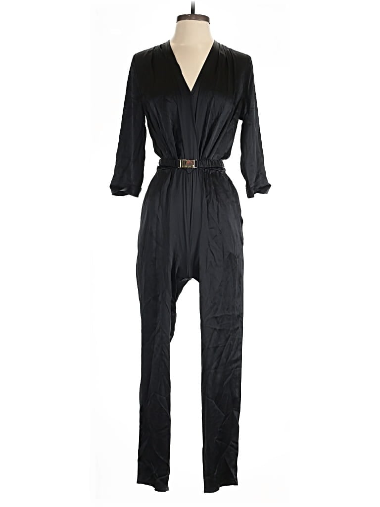 Pre-owned Amanda Uprichard Jumpsuit In Black