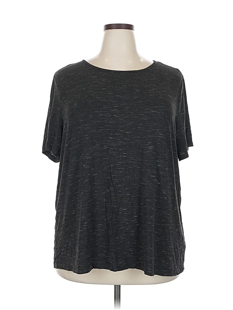 Pre-owned Luxe Short Sleeve T-shirt In Gray