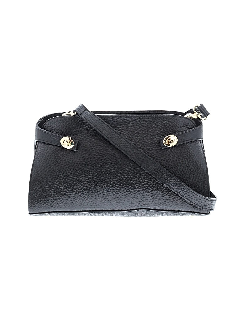 Pre-owned Unbranded Leather Crossbody Bag In Black