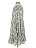 BCBGeneration Paisley Teal Casual Dress Size 0 - photo 5