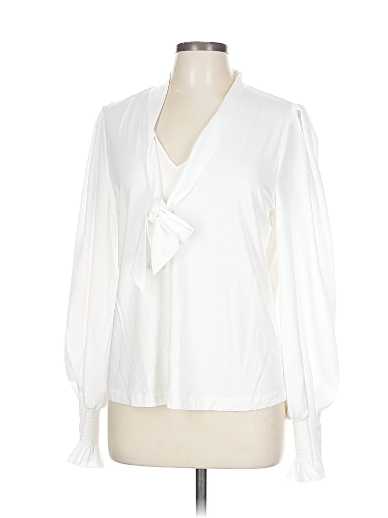 Pre-owned Me+em 3/4 Sleeve Blouse In White