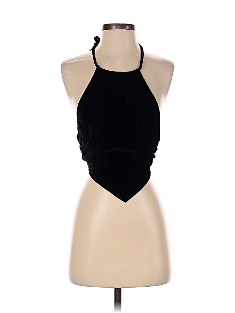 Pre-owned Reformation Halter Top Black Halter Neckline Tops
