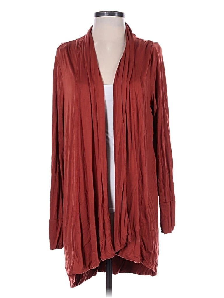 Pre-owned Unbranded Kimono In Burgundy