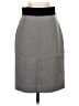 Per Se By Carlisle Solid Gray Wool Skirt Size 2 - photo 1